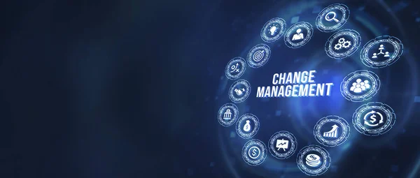 Internet Bedrijfsleven Technologie Netwerkconcept Verandering Management Business Concept Illustratie — Stockfoto