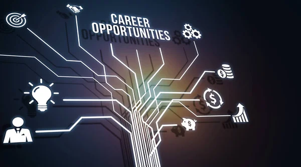 Internet Business Technology Network Concept Career Opportunities Illustration — Stock Photo, Image