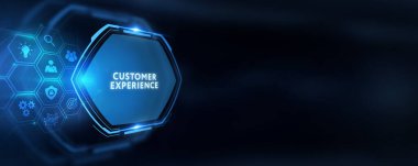 CUSTOMER Deneysel Yazı, Sosyal Ağ Konsepti. İş, Teknoloji, İnternet ve ağ kavramı.