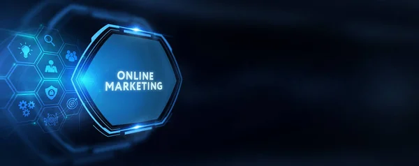 Digitale Marketing Technologie Lösung Für Online Business Konzept Business Technologie — Stockfoto