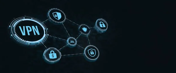 Internet Bedrijfsleven Technologie Netwerkconcept Cybersecurity Gegevensbescherming Business Technologie Privacy Concept — Stockfoto