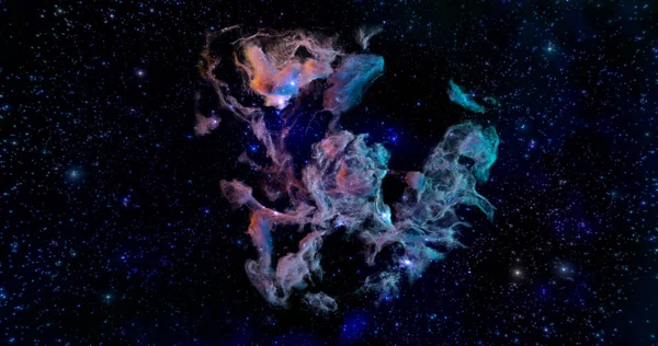 3Dレンダリング スペースの壁紙と背景 塵の雲を持つ宇宙 — ストック写真