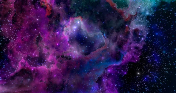 Renderização Espaço Papel Parede Fundo Universo Com Estrelas Constelações Galáxias — Fotografia de Stock