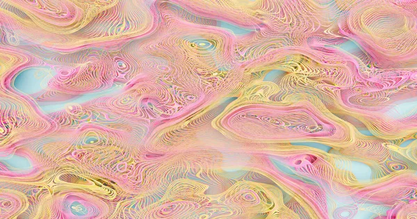 Rendering Abstract Background Lines Stripes Pastel Colors Curved Turbulence White — Stockfoto