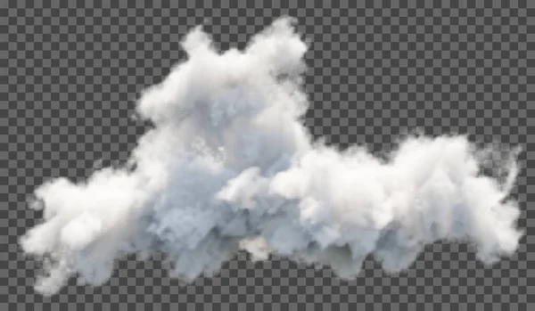 Ilustração Vetorial Nuvem Fofa Neblina Fundo Transparente Fenómeno Meteorológico —  Vetores de Stock