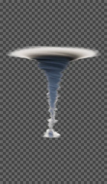 Vector Illustration Tornado Tornado Transparent Background Element Your Design — Stok Vektör