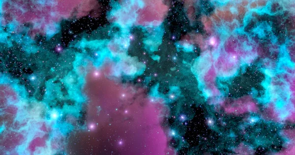 Rendering Space Wallpaper Background Universe Stars Constellations Galaxies Nebulae Gas — Stock Photo, Image
