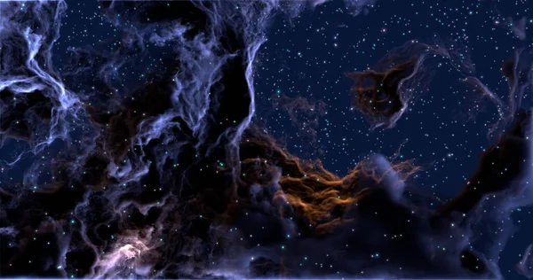 Rendering Space Wallpaper Background Universe Stars Constellations Galaxies Nebulae Gas — Stock Photo, Image