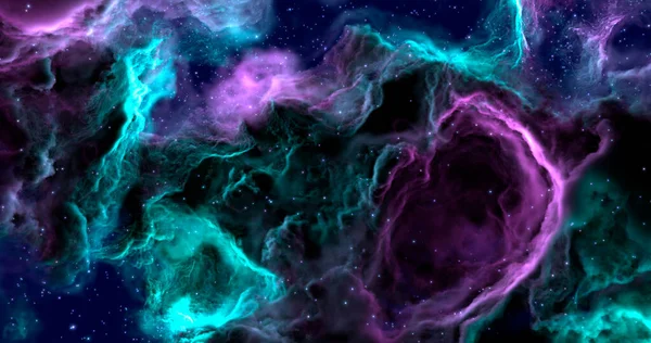 Renderização Espaço Papel Parede Fundo Universo Com Estrelas Constelações Galáxias — Fotografia de Stock