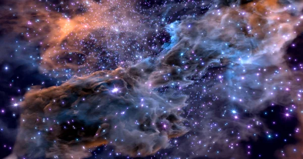 Renderização Espaço Papel Parede Fundo Universo Com Estrelas Constelações Galáxias — Fotografia de Stock