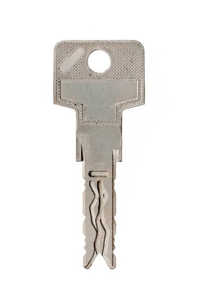 Макет Дверний Ключ Ізольований Білому Тлі — стокове фото