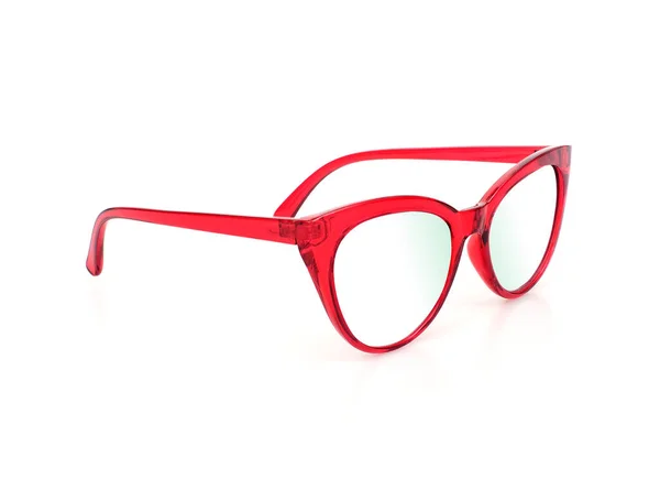 Glasses Isolated White Background Applying Portrait — Stock Photo, Image