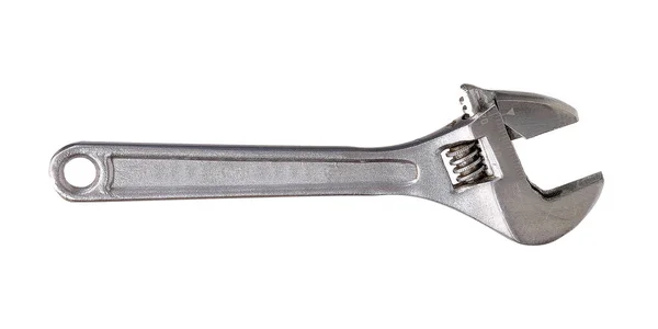 Adjustable Spanner Called Swedish Key Isolated White Background — Stock Photo, Image