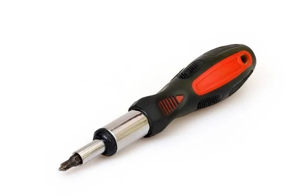 Hand Tools Repair Installation Screwdriver Isolated White Background — Stock Photo, Image