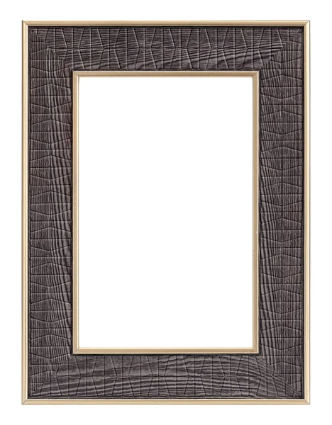 Quadro Madeira Para Pinturas Espelhos Foto Isolada Fundo Branco Elemento — Fotografia de Stock