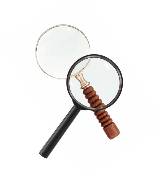 Magnifying Glasses Magnifier Isolated White Background — Stockfoto