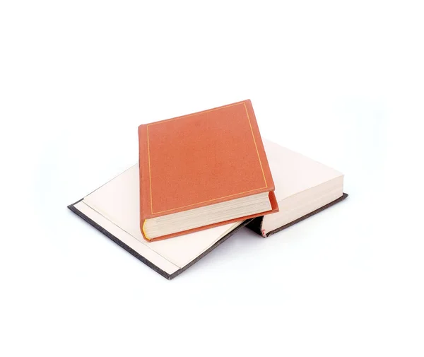 Beyaz Bir Arka Plan Üzerinde Izole Iki Kitabı — Stok fotoğraf