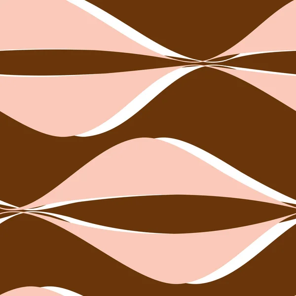 Vektor Nahtloses Muster Modernen Stil Mit Unendlichen Wellen — Stockvektor