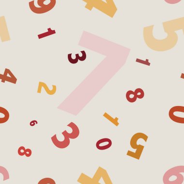 Renkli okul için vektörsüz desen