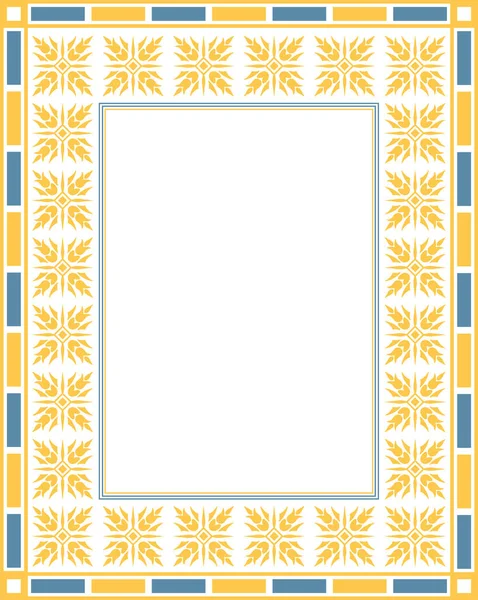 Mockup Frame Pattern Style Gothic — Stock Vector