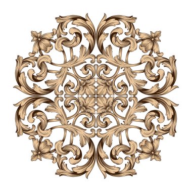 Klasik barok vektör tasarımı için vintage öğeler kümesi. Dekoratif eleman telkari vektör hat. Sen-ebilmek kullanma için tebrik kartı ve lazer kesim düğün dekorasyon.