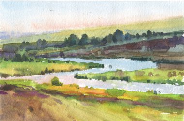 Arka plan için duvar sanatı manzarası suluboya resim klipsi. Lüks davetiye kartı gibi doğal ve organik şekiller kullanabilirsiniz ve düğün ve VIP kapak şablonu için tasarım davet edebilirsiniz..