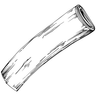 Tarçın, vektör çizimi, basit bir çizim. 