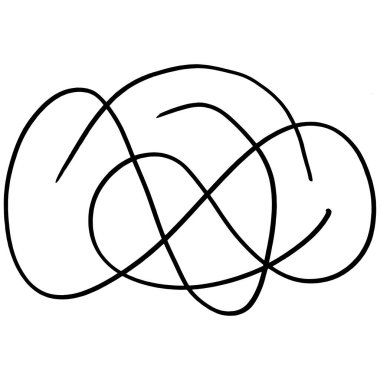 Döner el çizimi süs vuruşu. Beyaz arka planda siyah beyaz klipsli sanat. Antika vintage gravür çizimi. Süslü bukleler, girdap ayırıcı ve filigran süsleme vektörü. 