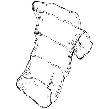 Beyaz arka planda izole edilmiş bir bira kutusunun el çizimi çiziminin vektör çizimi