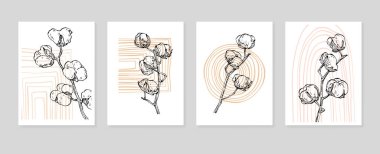 Cotton Soyut El Boyalı Resimleri Duvar Dekorasyonu, Kartpostal, Sosyal Medya Afişi, Broşür Kapak Tasarımı Özgeçmişi. Modern Soyut Resim Sanatı