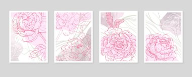 Duvar Dekorasyonu, Kartpostal, Sosyal Medya Afişi, Broşür Kapak Tasarımı için Soyut El Resimleri. Modern Soyut Boyama Sanatı. Vektör Deseni