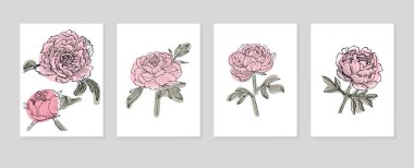 Duvar Dekorasyonu, Kartpostal, Sosyal Medya Afişi, Broşür Kapak Tasarımı için Soyut El Resimleri. Modern Soyut Boyama Sanatı. Vektör Deseni