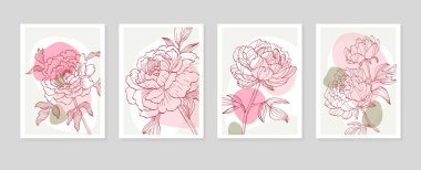 Duvar Dekorasyonu, Kartpostal, Sosyal Medya Afişi, Broşür Kapak Tasarımı için Soyut El Resimleri. Modern Soyut Boyama Sanatı. Vektör Deseni