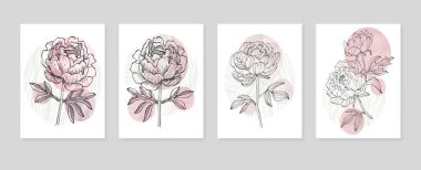 Duvar Dekorasyonu, Kartpostal, Sosyal Medya Afişi, Broşür Kapak Tasarımı için Soyut El Resimleri. Modern Soyut Boyama Sanatı. Vektör Deseni