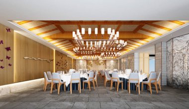 Olay ve toplantı odasının 3D sunucusu