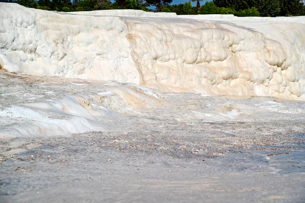 Sonnenuntergang Pamukkale Travertinen Und Thermalbädern — Stockfoto