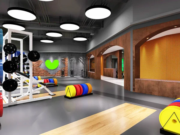 3d render sport fitness gym wellness center