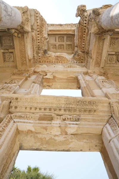 Ephesus Αρχαία Ερειπωμένη Ρωμαϊκή Πόλη Στο Selcuk Επαρχία Σμύρνης Τουρκία — Φωτογραφία Αρχείου
