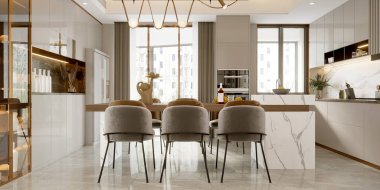 Gün batımında Manhattan manzarası