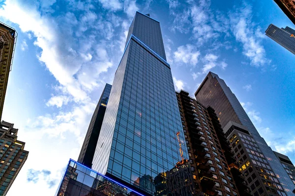 Skyscrapers View New York City — Fotografia de Stock