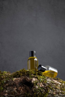 Aromaterapi için gerekli yağlar, ekolojik doğal kozmetik konsepti