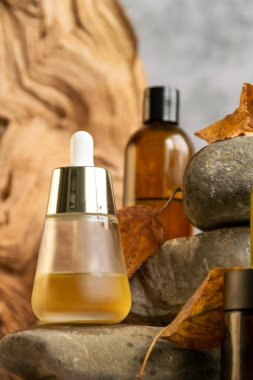 Aromaterapi için gerekli yağlar, ekolojik doğal kozmetik konsepti