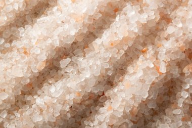 Himalaya tuzu ve gül tuzu yakın görünüm