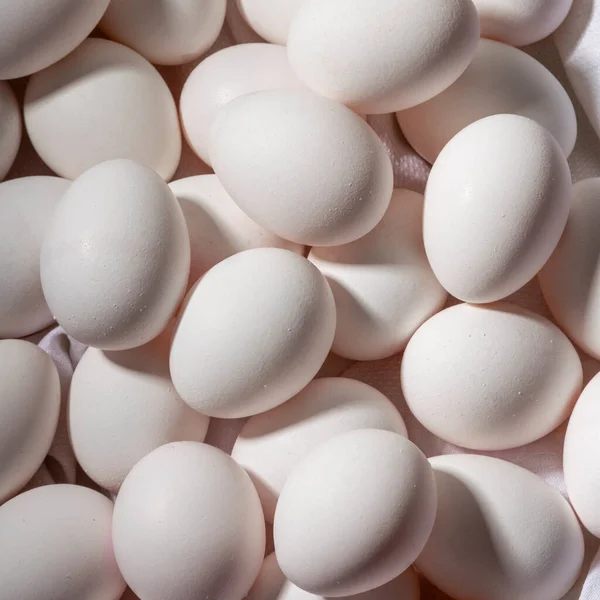 Фон Білих Курячих Яєць Харчові Візерунки — стокове фото