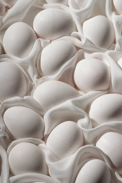 Фон Білих Курячих Яєць Харчові Візерунки — стокове фото