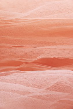 Pembe tül malzeme arka plan, pastel renkler, romantik ve narin kumaşlar.