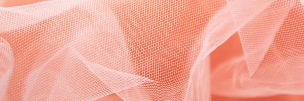 粉红郁金香的物质背景 柔和的色彩 浪漫而精致的窗帘 — 图库照片