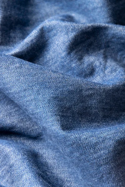 Τζιν Ύφασμα Denim Μπλε Υφαντό Υλικό Μοντέρνο Ύφασμα Μόδας — Φωτογραφία Αρχείου