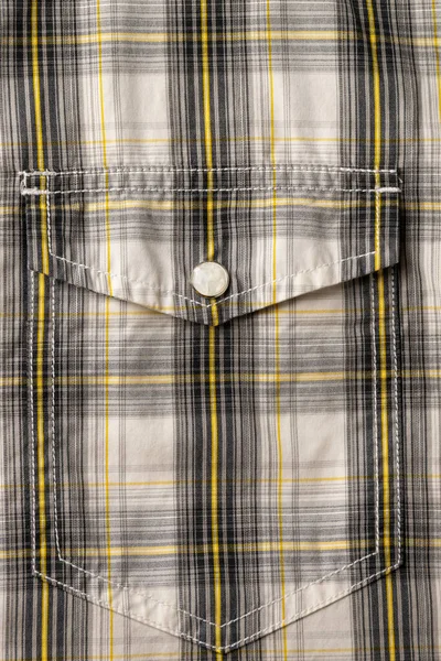 Classic Tweed Shirt Gray Yellow — Stock fotografie