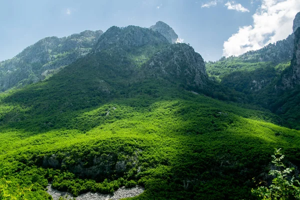 Сценічний Вигляд Албанської Природи Походження Альпійського Середовища Мандрівне Поняття — стокове фото